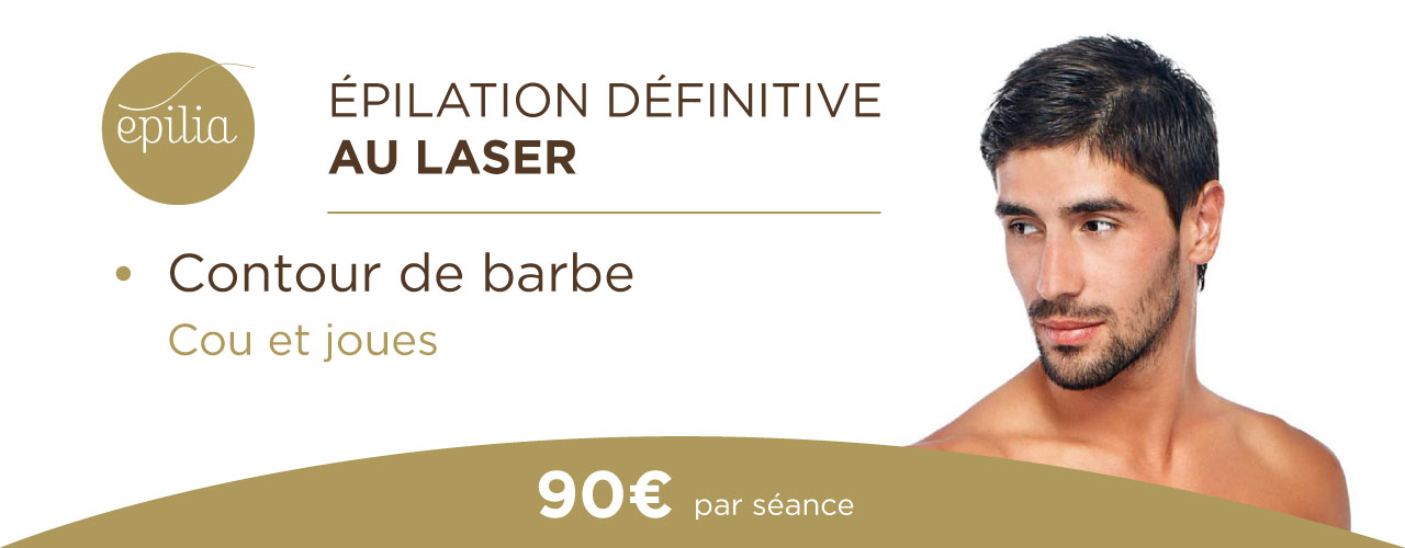 Épilation définitive au laser contour de barbe Tournai